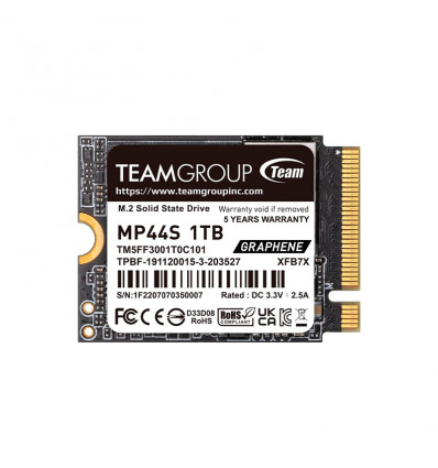 TeamGroup MP44S 1TB - Unidad SSD M.2 2230