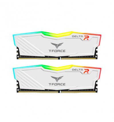 TeamGroup DELTA RGB 32GB (2x16GB) 3600MHz DDR4 CL18 Blanca - Memoria RAM