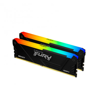Kingston Fury Beast RGB 16GB (2x8GB) DDR4 3600MHz CL17 - Memoria RAM
