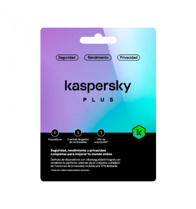 <p>Kaspersky Plus - Antivirus (1 dispositivo / 1 año)</p>