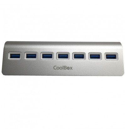 Hub Coolbox Alu-3 Aluminio 7 puertos USB 3.0
