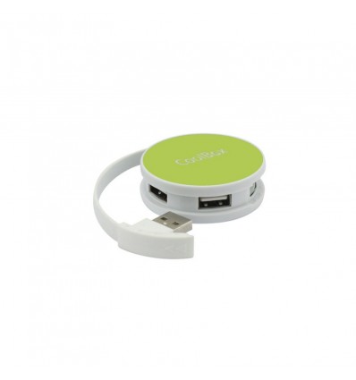 HUB USB Coolbox Smart verde USB 2.0 4 puertos