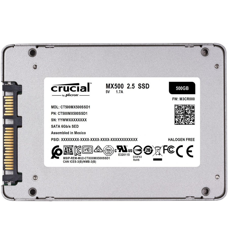 Crucial MX500 SATA 3 - Disco SSD de