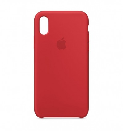 Funda iPhone X Silicona Roja