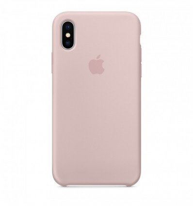 Funda Apple iPhone X Silicona Rosa