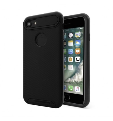 Funda Unotec Carbon TPU para iPhone 7 negra