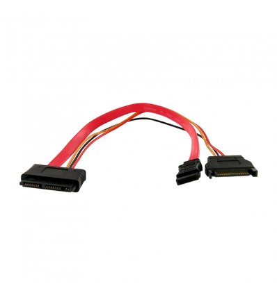 Cable Micro SATA a SATA de 12" con adaptador de corriente