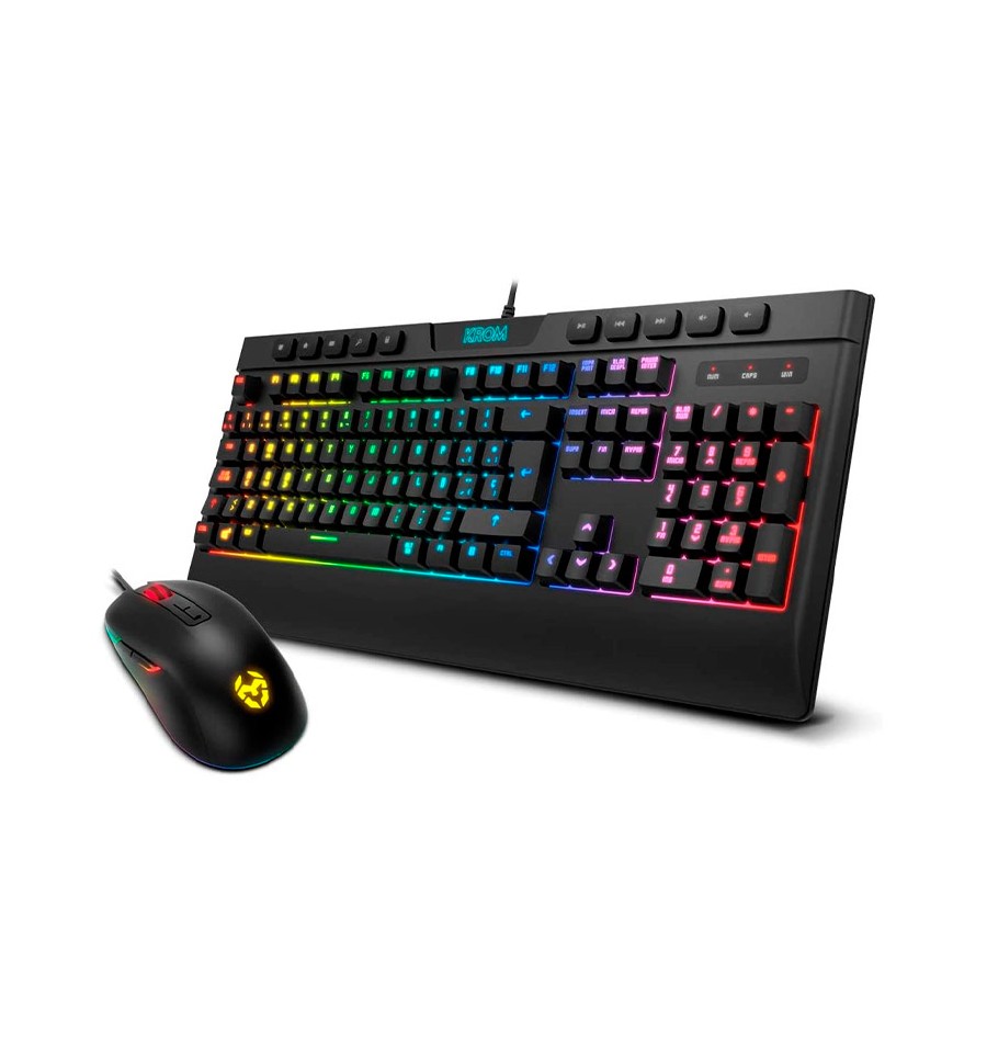 Krom Kalyos - Pack teclado y ratón gaming barato
