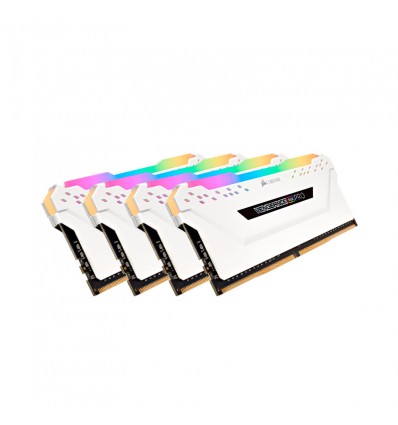 Corsair Vengeance RGB Pro Blanca 32GB (4x8GB) DDR4 3600MHz - Memoria RAM