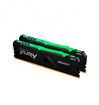 Kingston Fury Beast RGB 16GB (2x8GB) DDR4 3200MHz CL16 - Memoria RAM