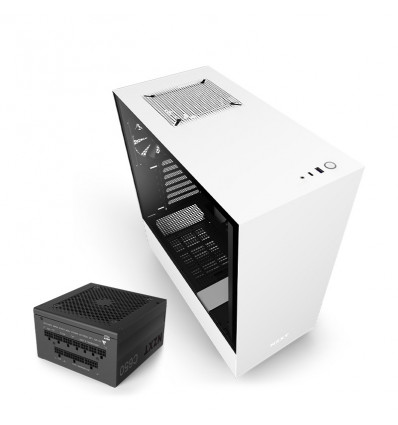 NZXT H510 Blanca + Fuente C650 - Caja Mini-ITX