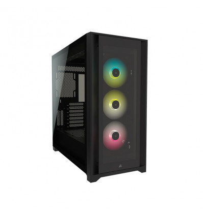 Caja para Computadora Corsair iCUE 4000X RGB RGB ATX -Negro