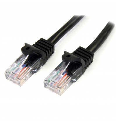 CABLE RED STARTECH 1M NEGRO CAT 5E