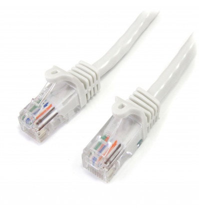 CABLE RED STARTECH 3M BLANCO CAT 5E