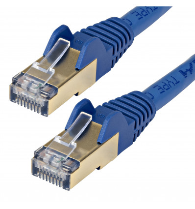 CABLE RED STARTECH 1M AZUL CAT 6A STP