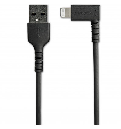 CABLE STARTECH USB-A A LIGHTNING 2M NEGRO ACODADO