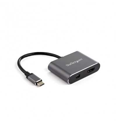 ADAPTADOR STARTECH USB C A HDMI + MINI DISPLAYPORT