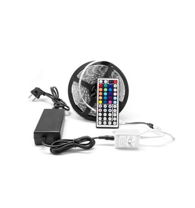 Tira LED multicolor de 5 mts con mando Unotec