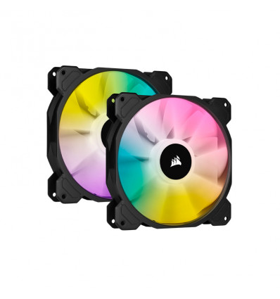 Corsair iCUE SP140 RGB ELITE (Pack de 2) - Ventilador caja 140mm