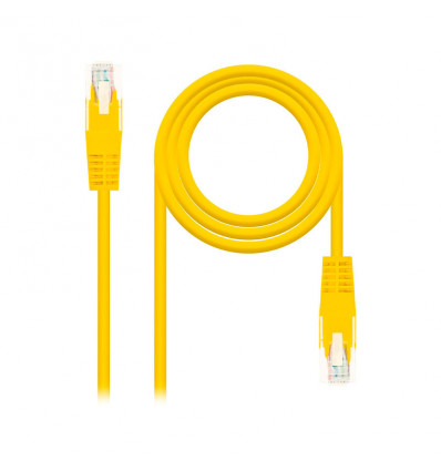 CABLE RED NANOCABLE 0.5M CAT 6 AMARILLO