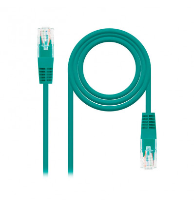 CABLE RED NANOCABLE 1M CAT 6 VERDE
