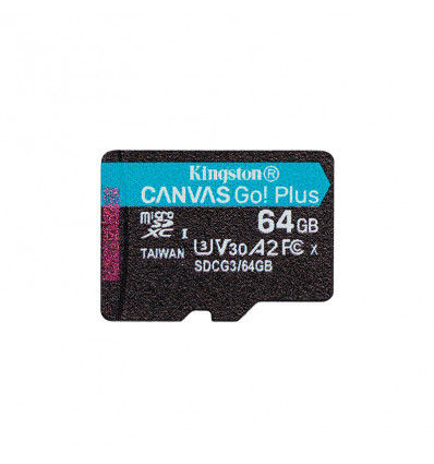 Kingston CANVAS Go! Plus 64GB CL10 - Tarjeta MicroSD