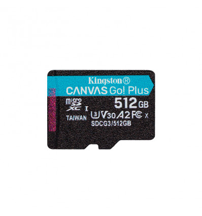 Kingston CANVAS Go! Plus 512GB CL10 - Tarjeta MicroSD