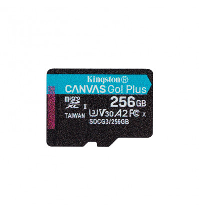 Kingston CANVAS Go! Plus 256GB CL10 - Tarjeta MicroSD