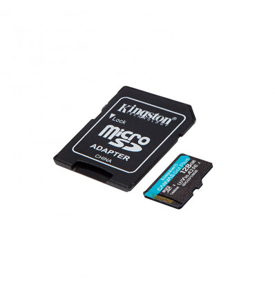 Kingston CANVAS Go! Plus 128GB CL10 - Tarjeta MicroSD + Adaptador