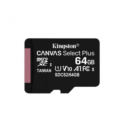 Kingston CANVAS Select Plus 64GB CL10 - Tarjeta MicroSD