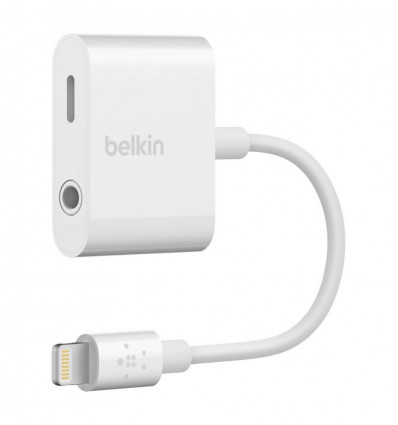 Belkin RockStar - Adaptador audio 3.5 mm + carga Lightning Reacondicionado