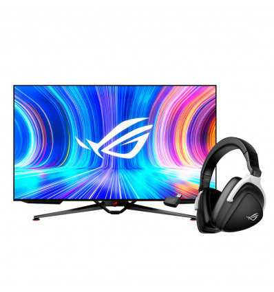 Pack Asus ROG Swift PG48UQ + Auriculares Delta S Wireless