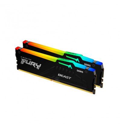 Kingston Fury Beast RGB 32GB (2x16GB) DDR5 5200MHz CL40 - Memoria RAM