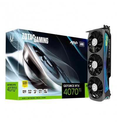 Zotac Gaming GeForce RTX 4070 Ti AMP AIRO 12GB GDDR6X - Tarjeta gráfica