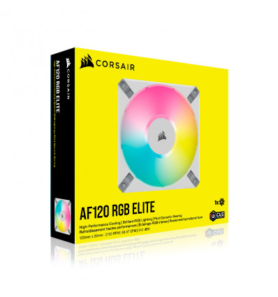 Corsair AF120 RGB Elite Blanco - Ventilador caja 120mm