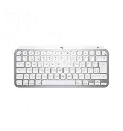 Logitech MX Keys Gris pálido para Mac - Teclado inalámbrico Bluetooth