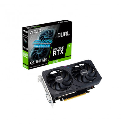 Asus Dual GeForce RTX 3050 v2 OC Edition 8GB GDDR6 - Tarjeta gráfica