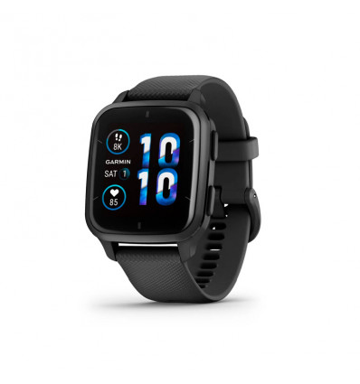 Garmin Venu SQ2 Music Edition Aluminio Negro - Smartwatch para deporte y salud