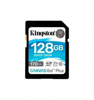 Kingston CANVAS Go! Plus 128GB CL10 - Tarjeta SD