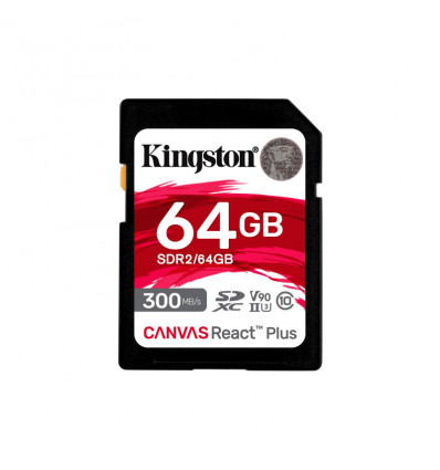 Kingston CANVAS React Plus 64GB - Tarjeta SD