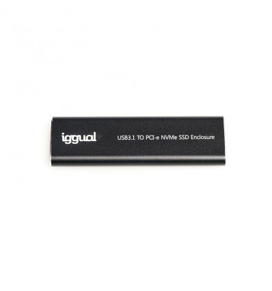 Iggual USB-C 3.1 M.2 NVMe SATA - Caja externa para SSD