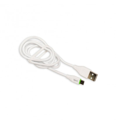 Cable Iggual USB-A Micro USB 100cm Blanco