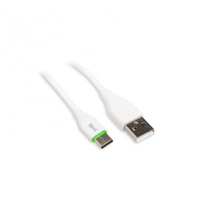Cable Iggual USB-A USB-C 100cm Blanco