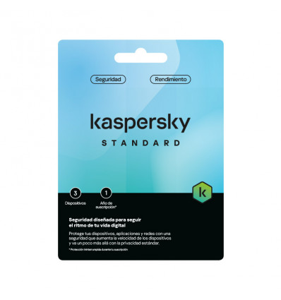 Kaspersky Standard - Antivirus (3 dispositivos / 1 año)