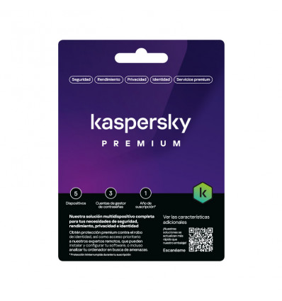 Kaspersky Premium - Antivirus (5 dispositivos / 1 año)