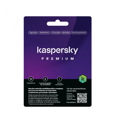 Kaspersky Premium - Antivirus (10 dispositivos / 1 año)