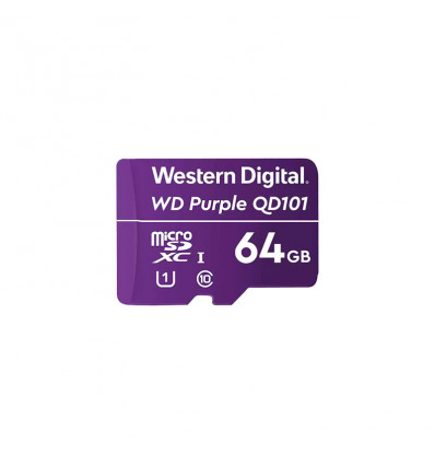 WD Purple SC QD101 Ultra Endurance 64GB CL10 - Tarjeta MicroSD