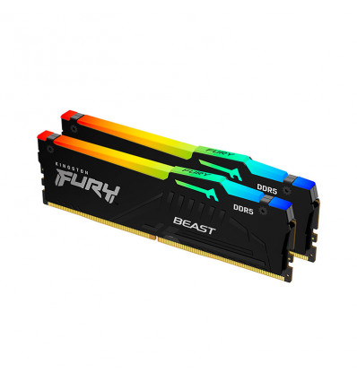 Kingston Fury Beast 32GB RGB (2x16GB) DDR5 RGB 6000MHz CL36 - Memoria RAM