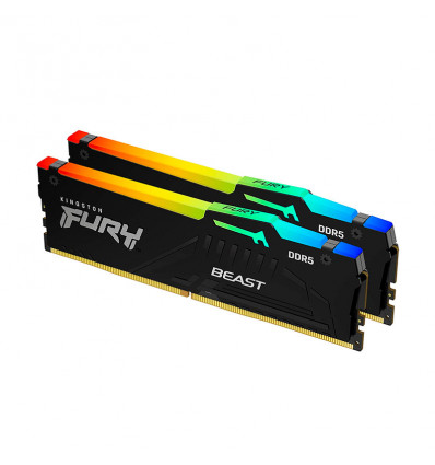 Kingston Fury Beast RGB 64GB (2x32GB) DDR5 5600MHz CL40 - Memoria RAM