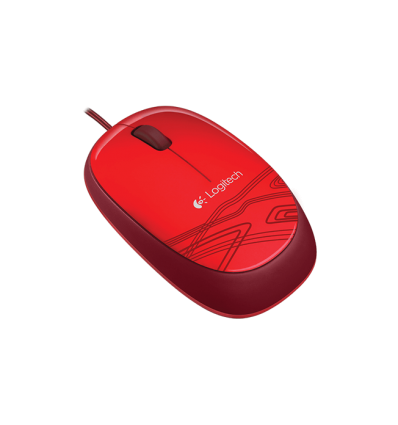 Ratón óptico Logitech M105 en rojo 